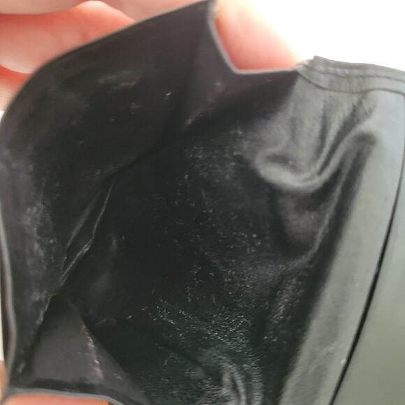 Leonardo Cenbale Vintage Wallet Black Coin Case Holder PouchLeather Compact Mini - Picture 5 of 8